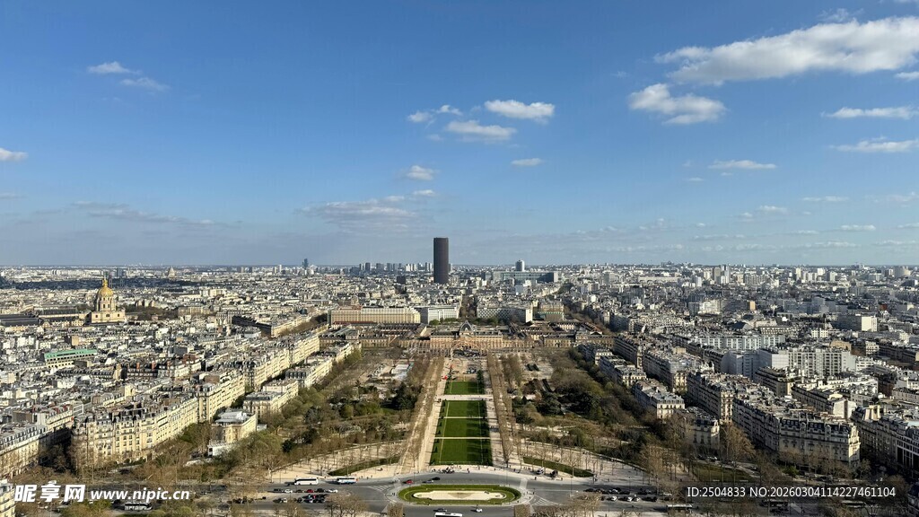 巴黎城市全景俯瞰