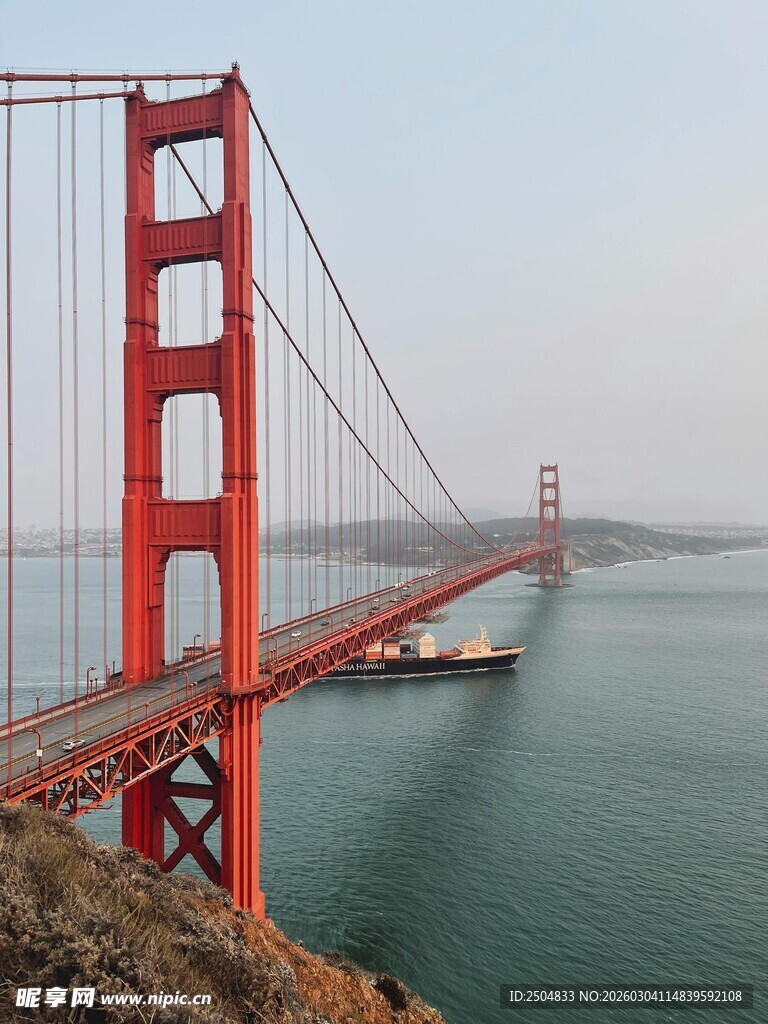 金门大桥壮丽海景