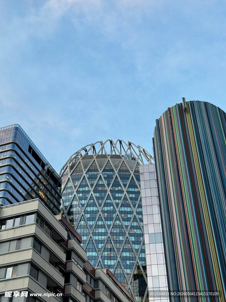 都市摩天大楼景观