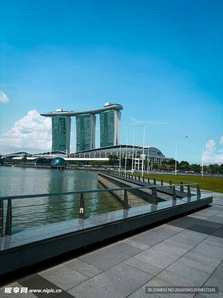 新加坡滨海湾美丽景致