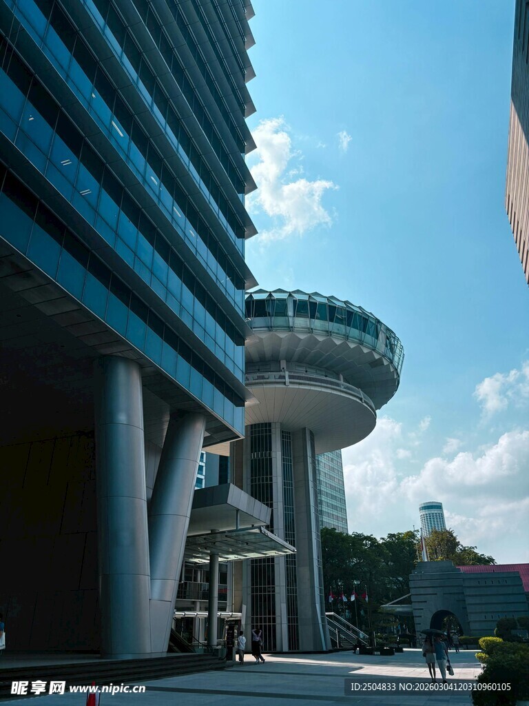 现代城市独特建筑景观