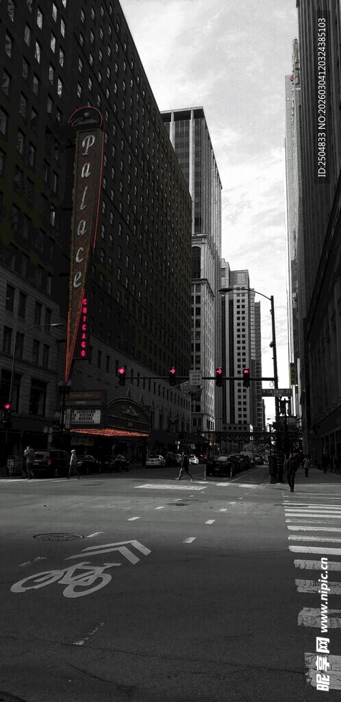 城市街道空旷景象