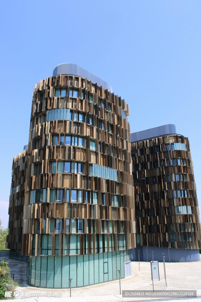 独特造型的现代建筑