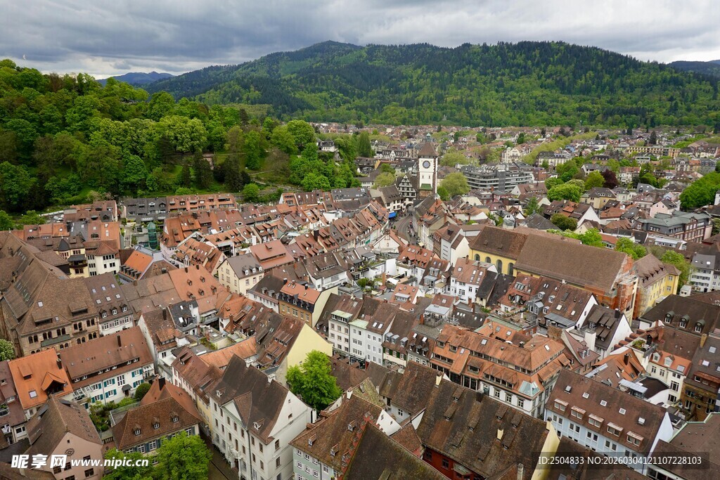 俯瞰 洲小镇美丽景致