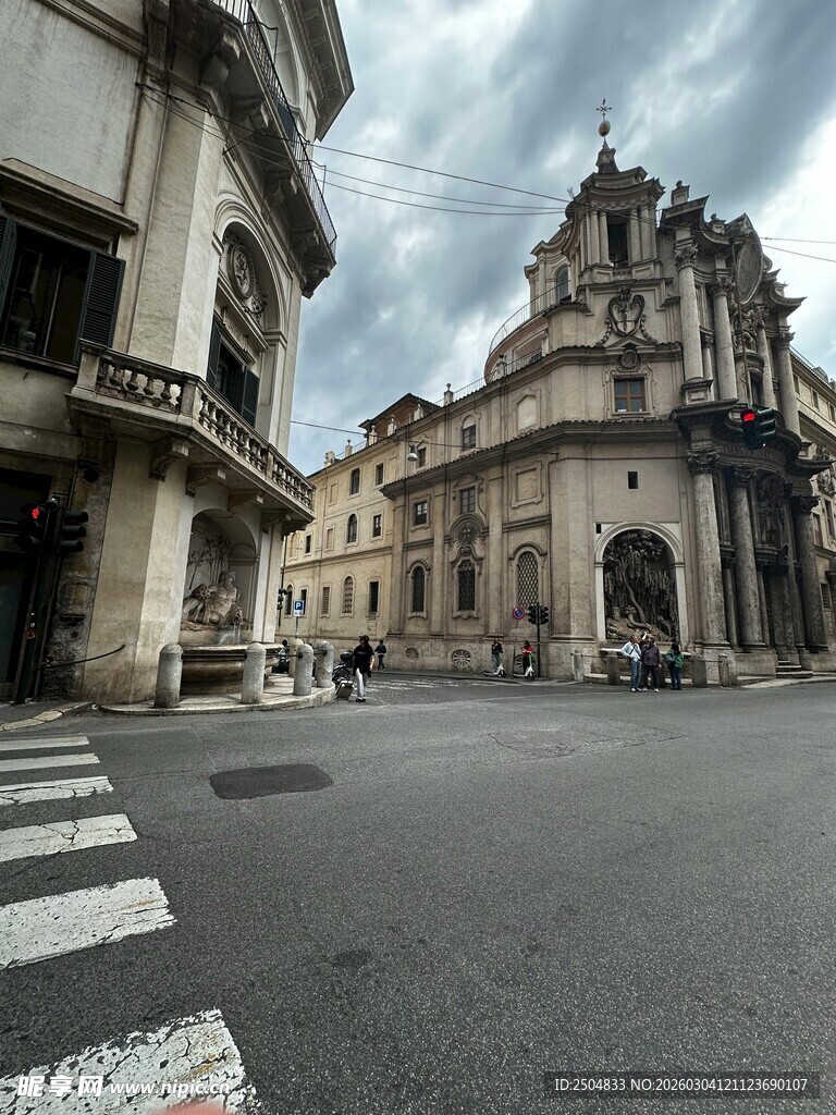 欧式街道建筑景观