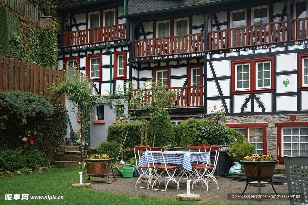 德式风情庭院户外场景