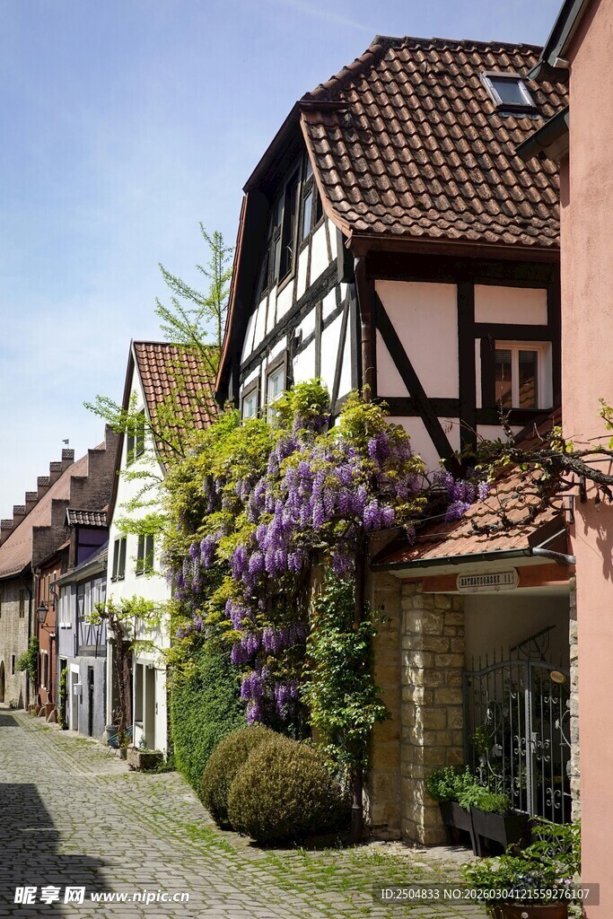  洲小镇风情街道美景