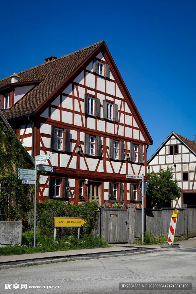 德国传统风格的木质房屋