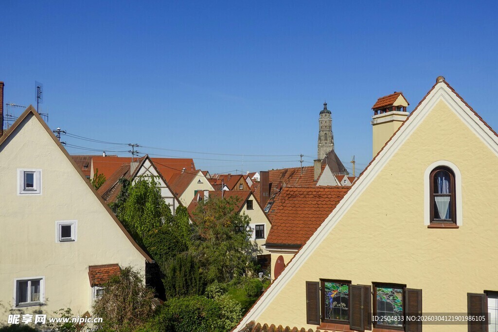 欧式风情小镇建筑景观