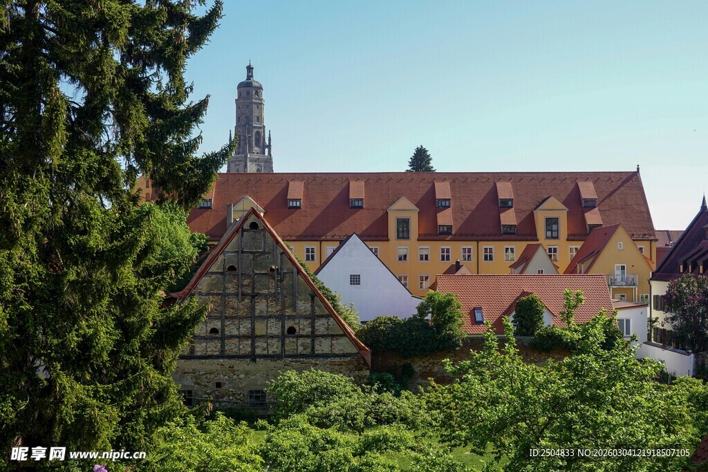 德国传统风格建筑风景