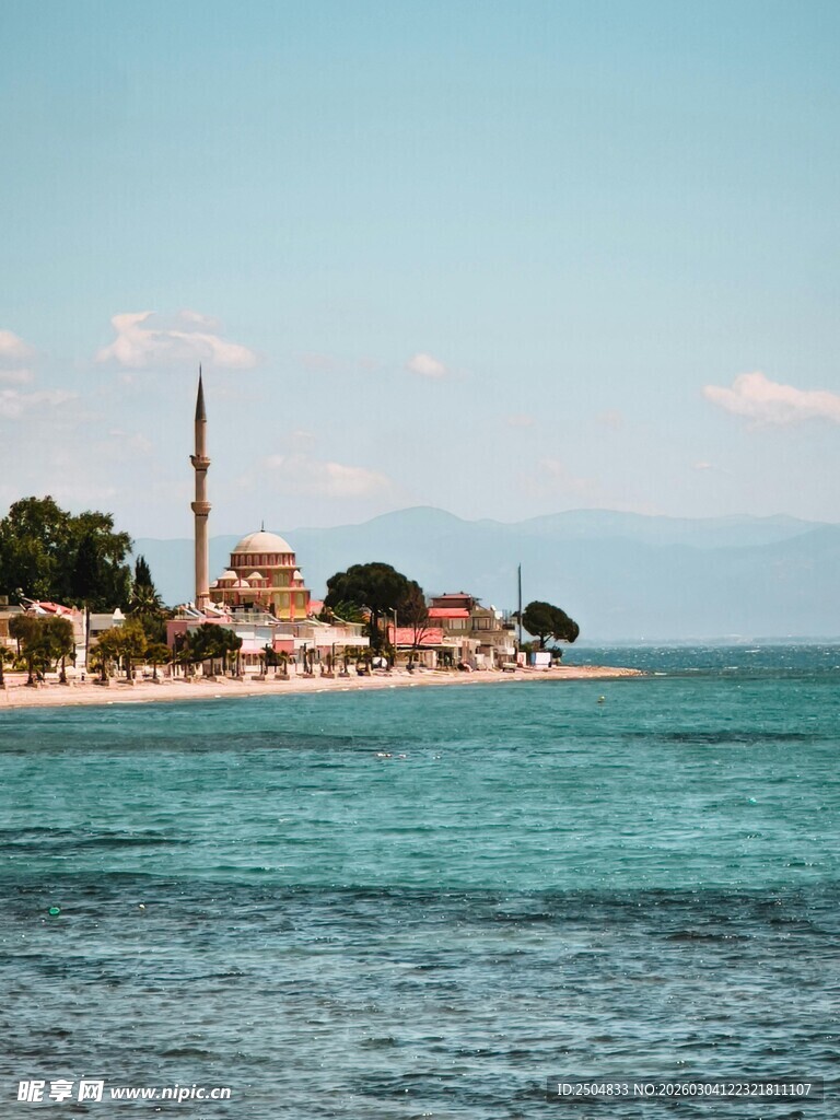 海滨小镇的美丽风光