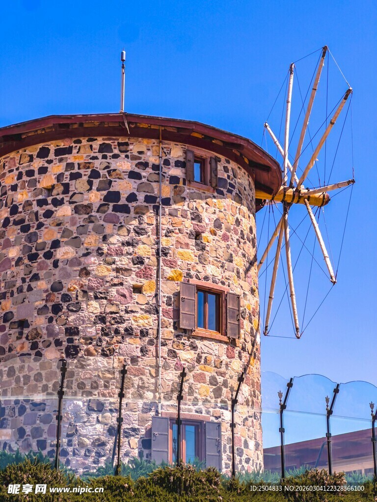 石砌风车小屋