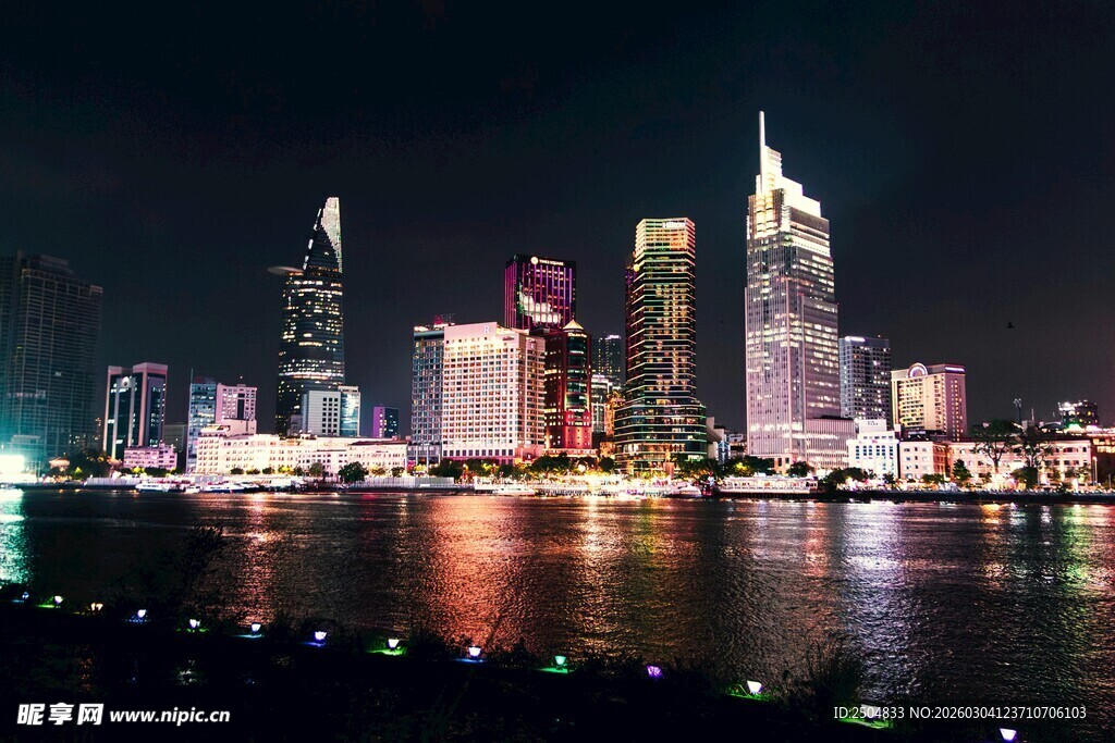 城市璀璨夜景