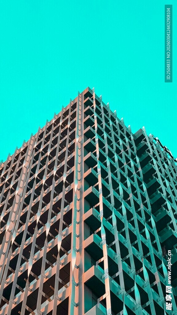 现代几何风格高楼外观