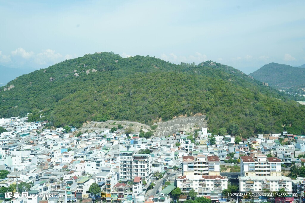 山城俯瞰 错落有致的建筑