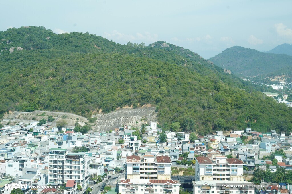 山城俯瞰景色秀丽