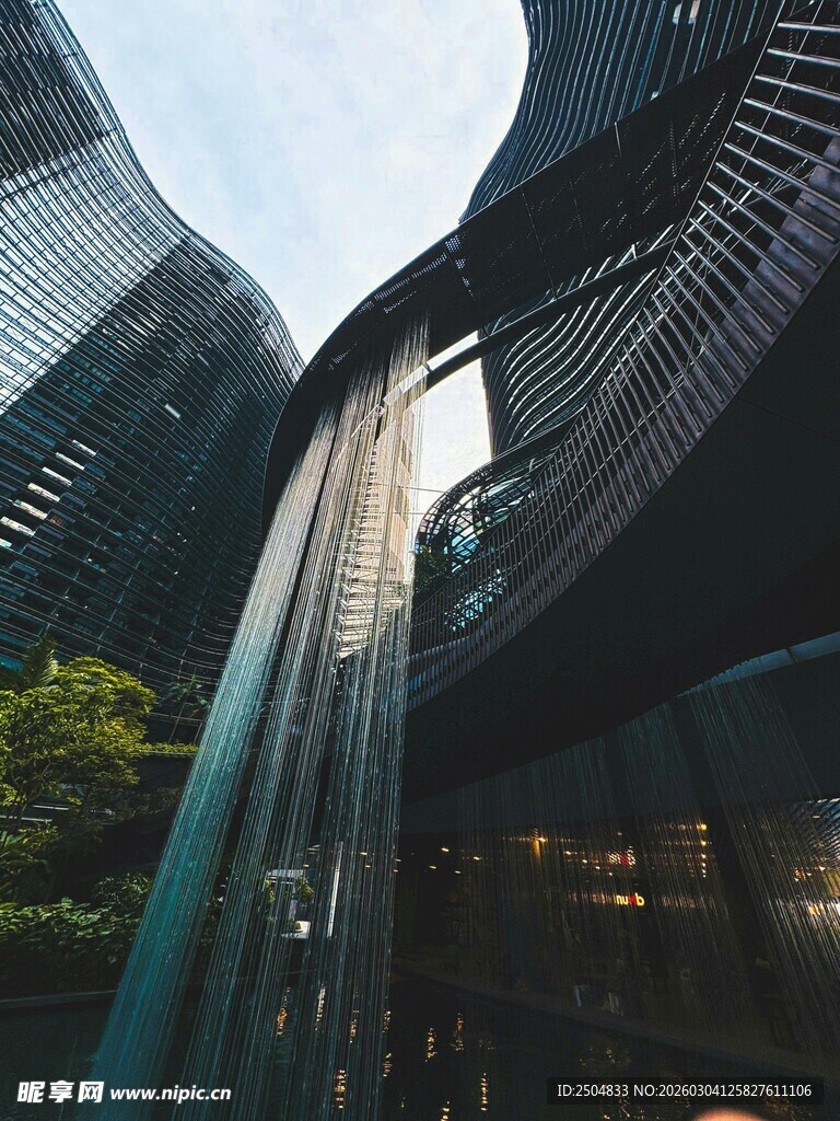 现代城市独特建筑景观