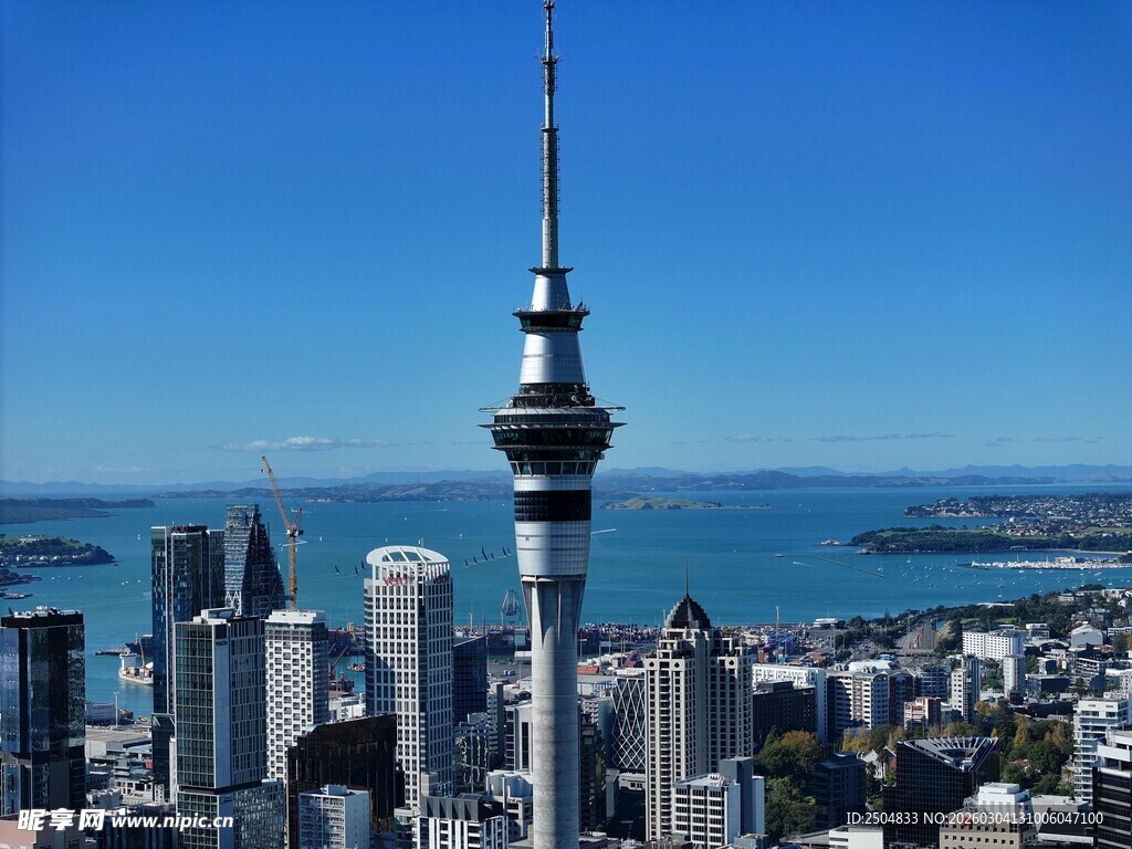 奥克兰城市天际线景观