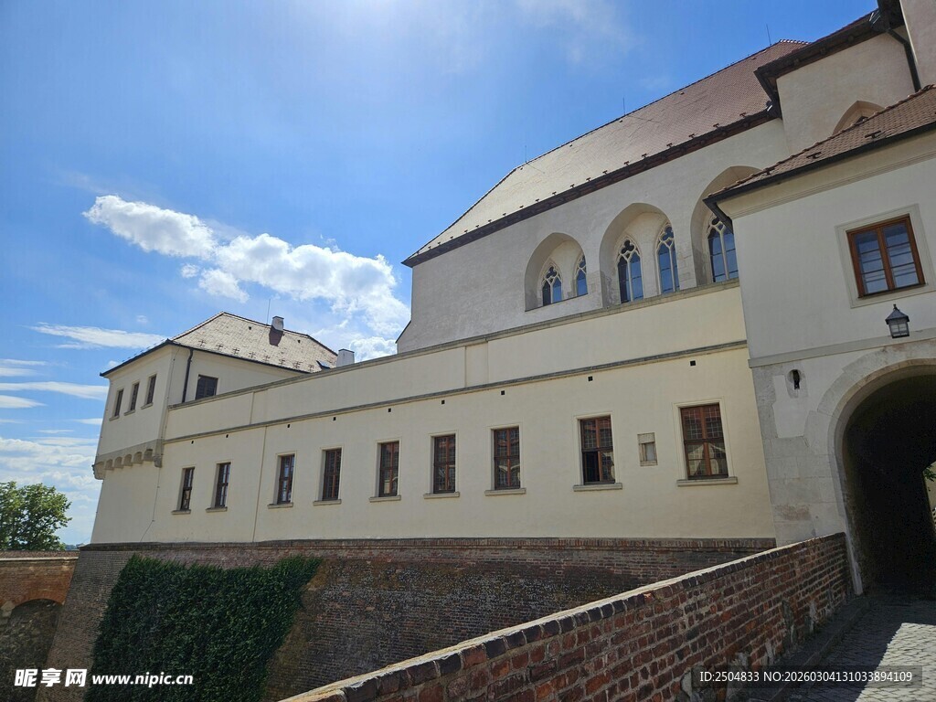 古老城堡建筑外观风景