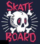 骷髅滑板图案设计