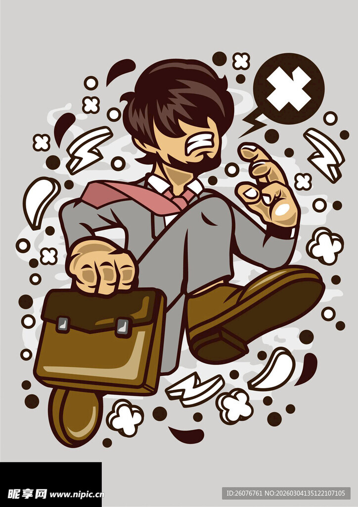 忙碌上班族的意外瞬间