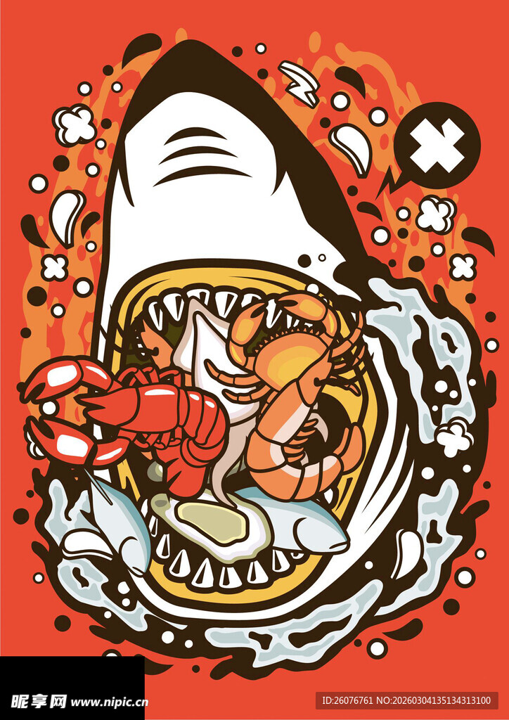 鲨鱼口中的奇幻海鲜世界