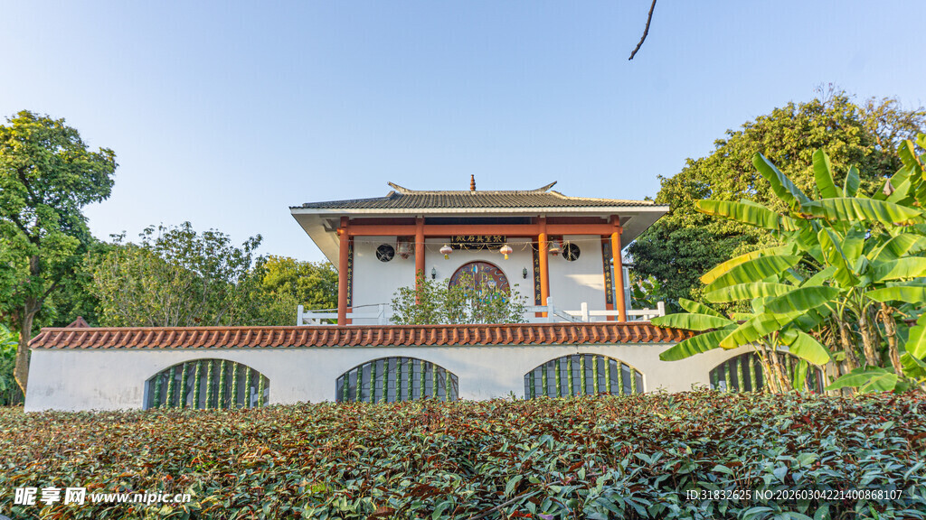 中式园林中的古建筑景观