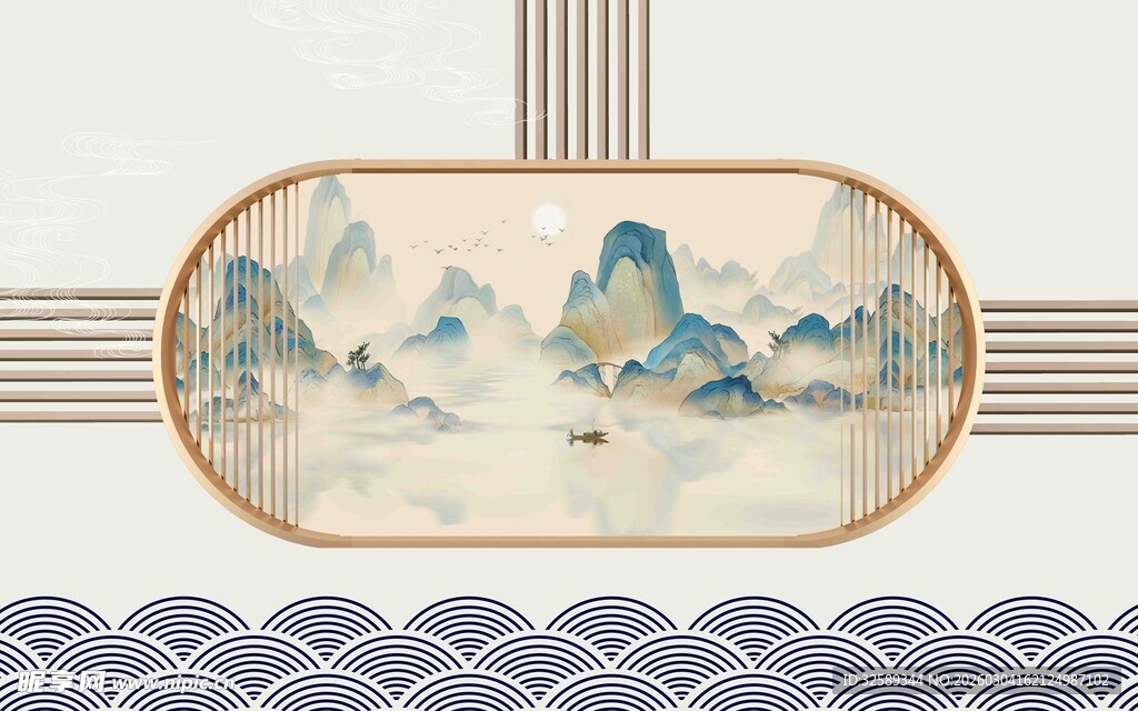 中式山水装饰画