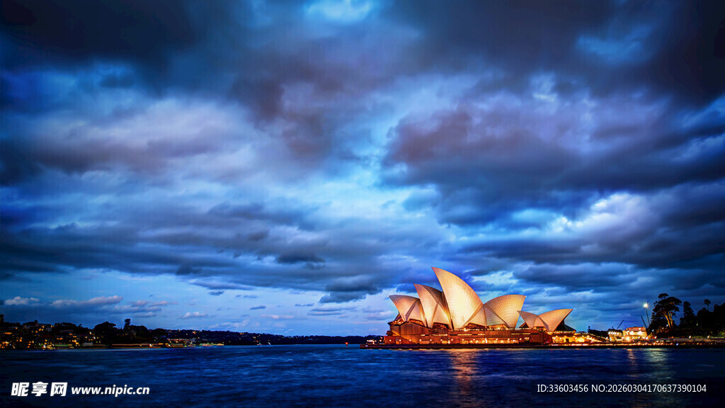 悉尼歌剧院夜景