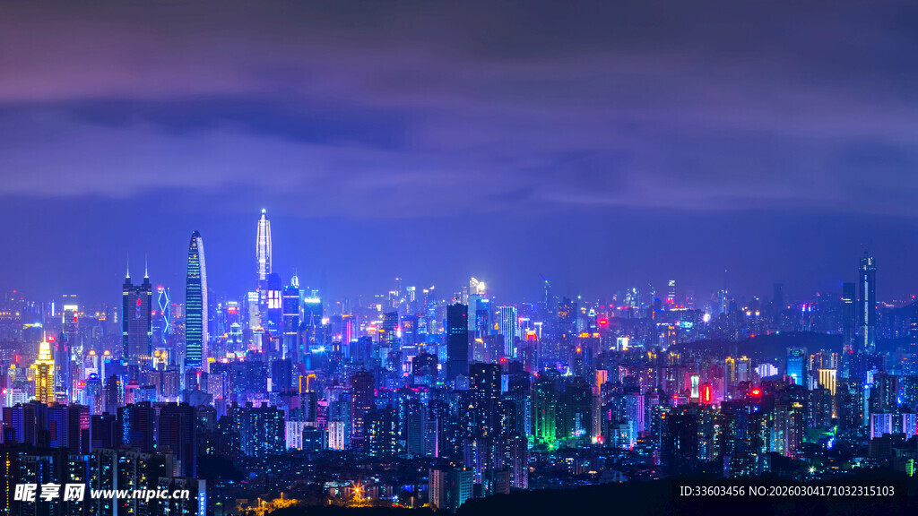 都市璀璨夜景