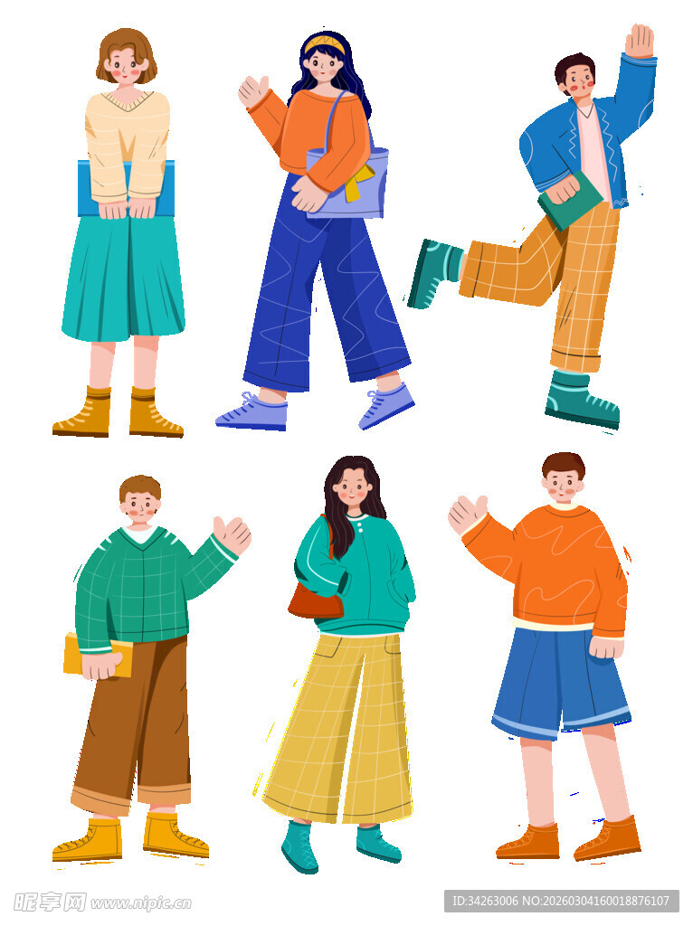 多样穿搭的时尚人群