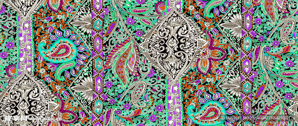 多彩几何花纹图案