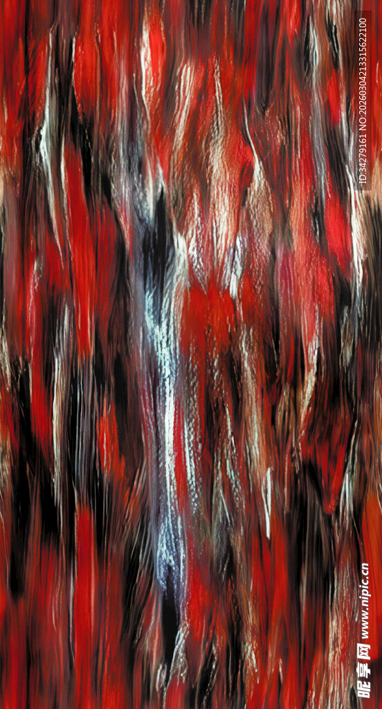 抽象红色纹理艺术画面