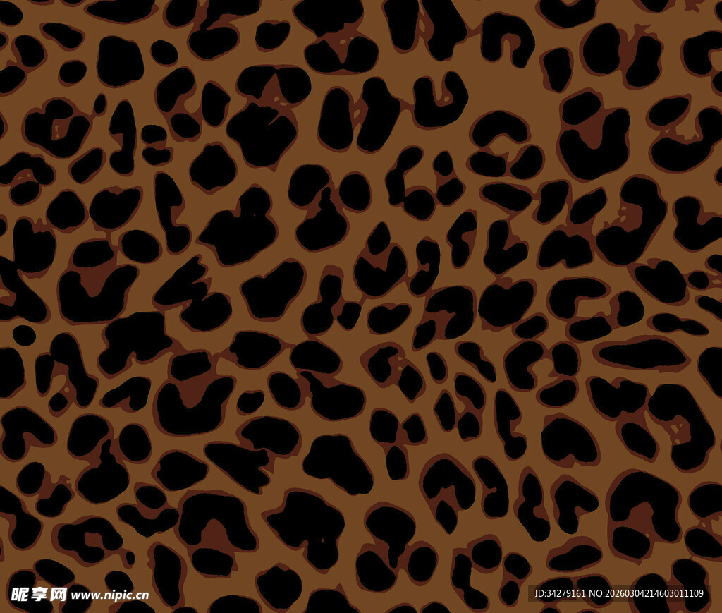 豹纹图案纹理背景