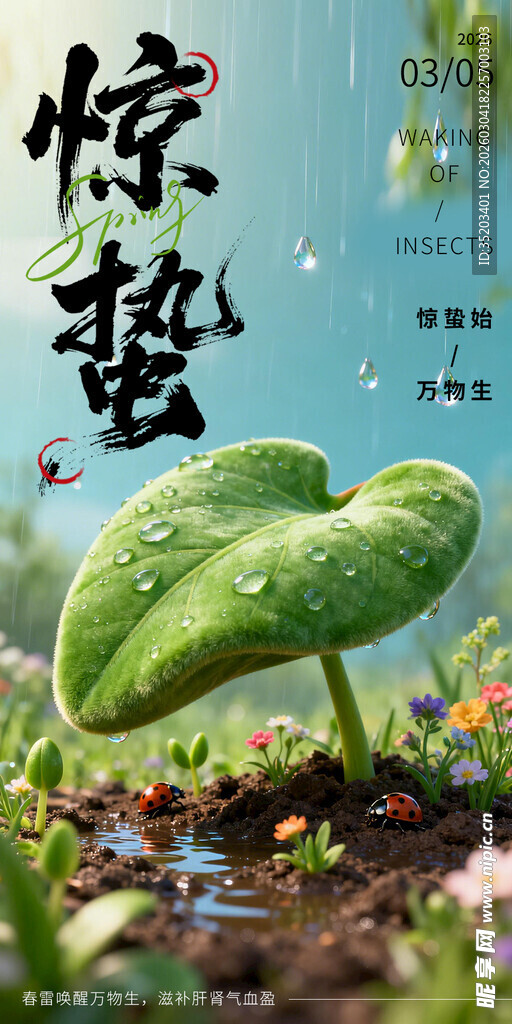 惊蛰时节  新苗破土而出