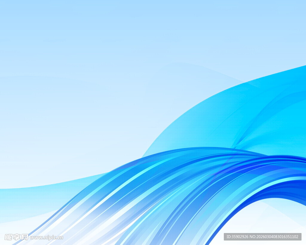 蓝色动感流线背景图