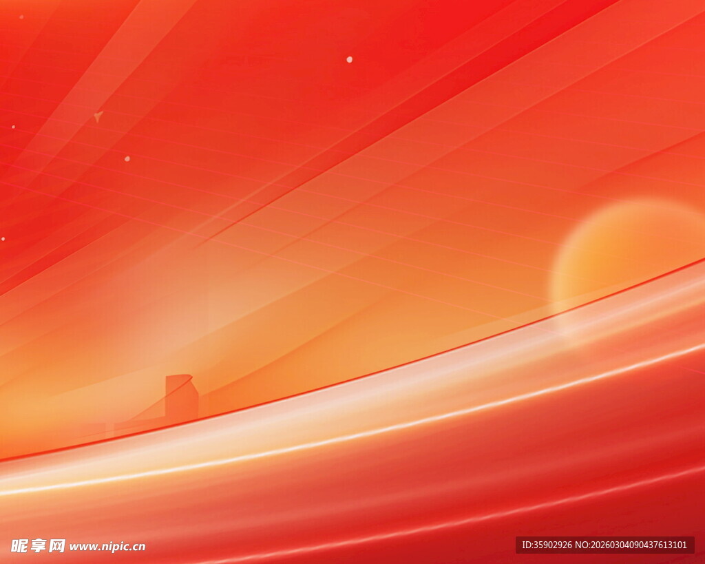 红色动感渐变科技背景图
