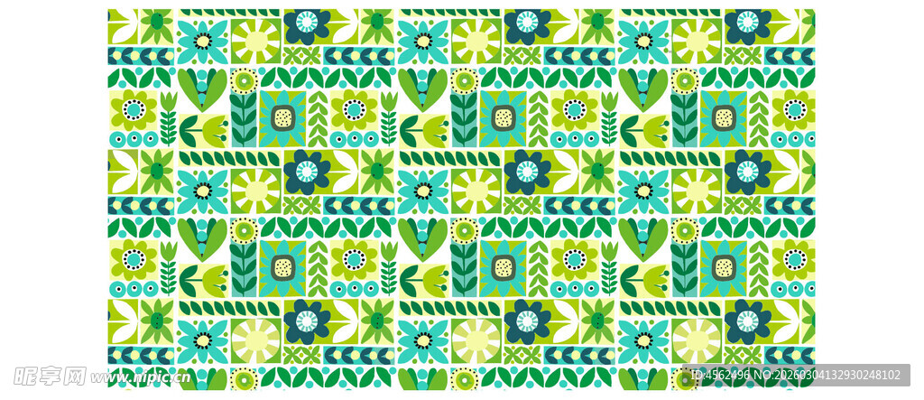 几何图案拼接的多彩背景