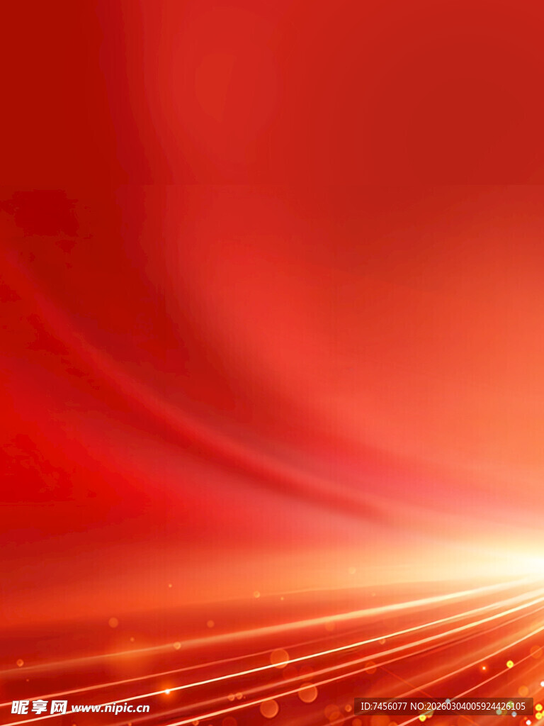 红色炫光科技背景图