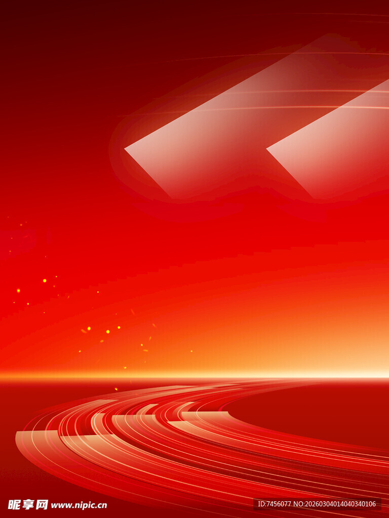 红色动感科技背景图