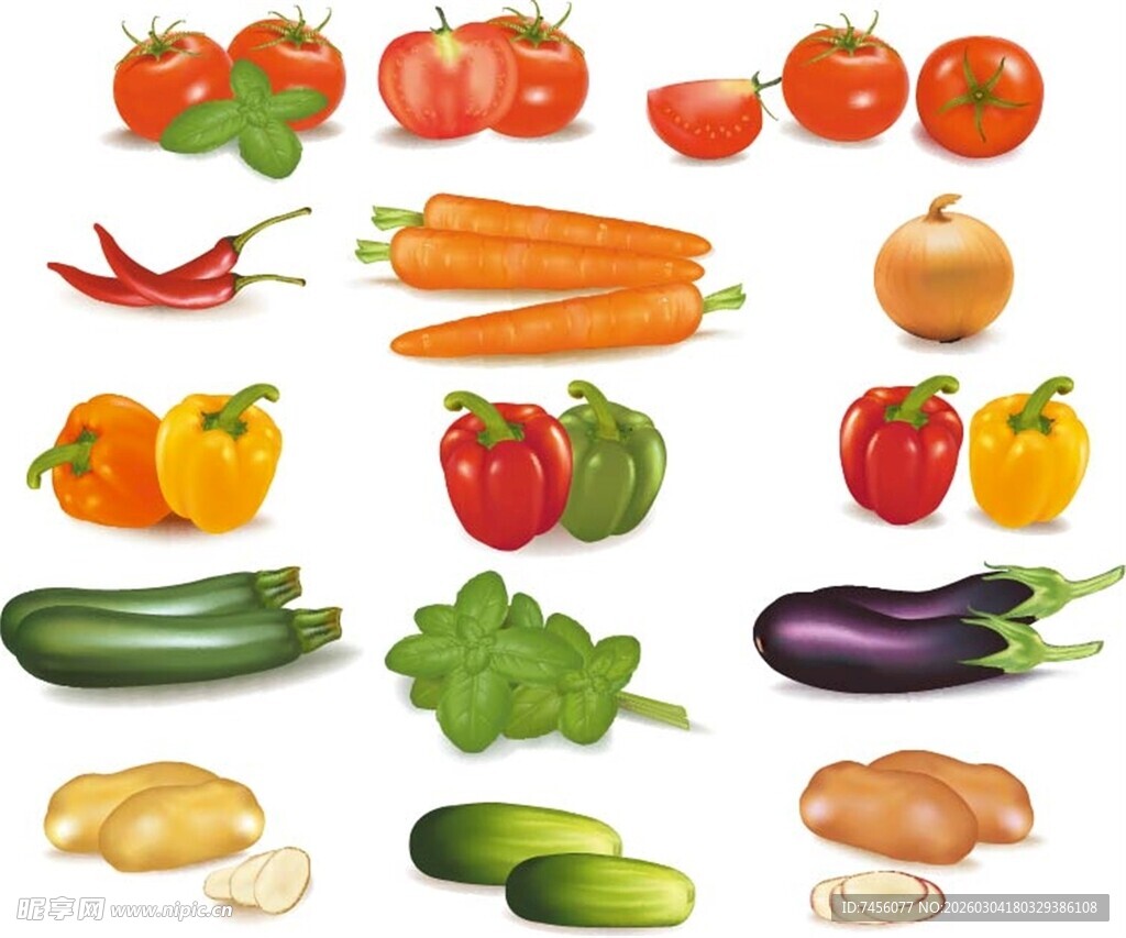 多样新鲜蔬菜大集合