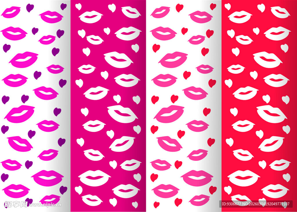 嘴唇图案