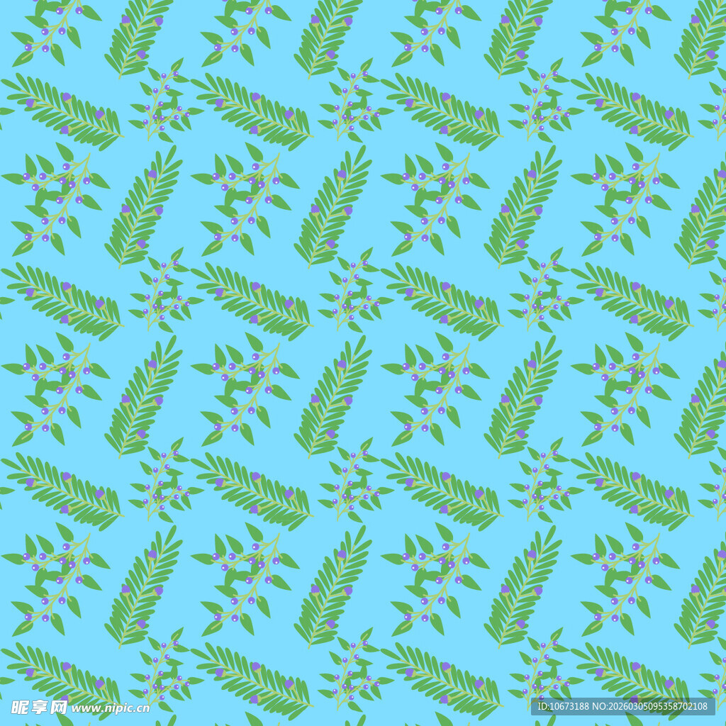 蓝色背景的黄瓜图案纹理