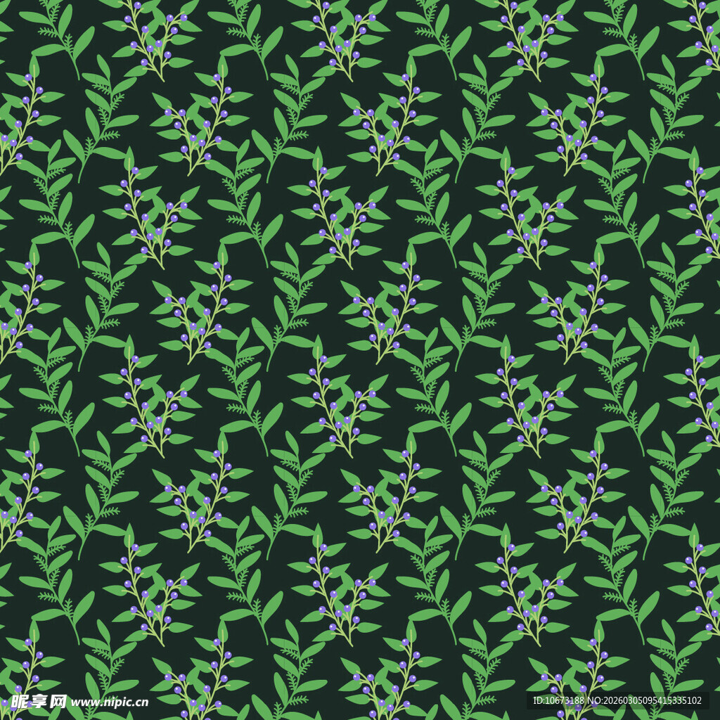 绿色枝叶图案背景纹理