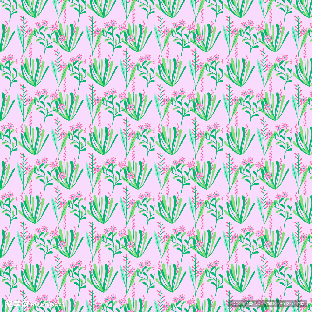 粉色背景仙人掌图案纹理