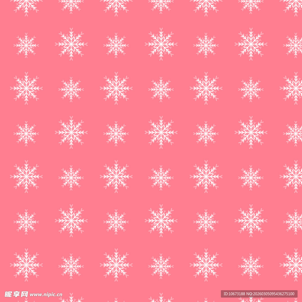 粉色雪花图案背景纹理