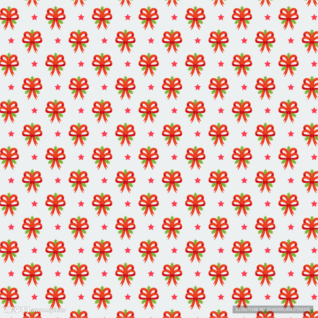 红色卡通图案无缝背景