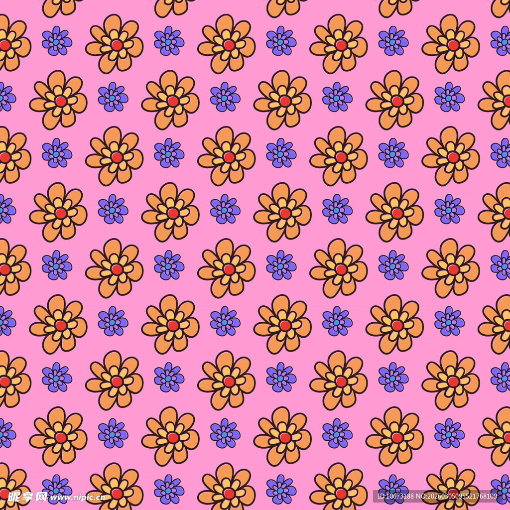 粉色花卉图案背景纹理