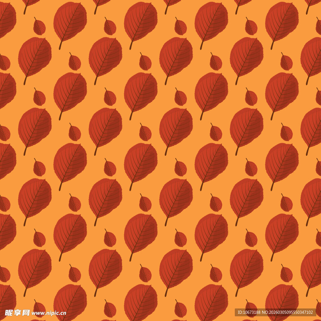 橙色背景红心图案纹理