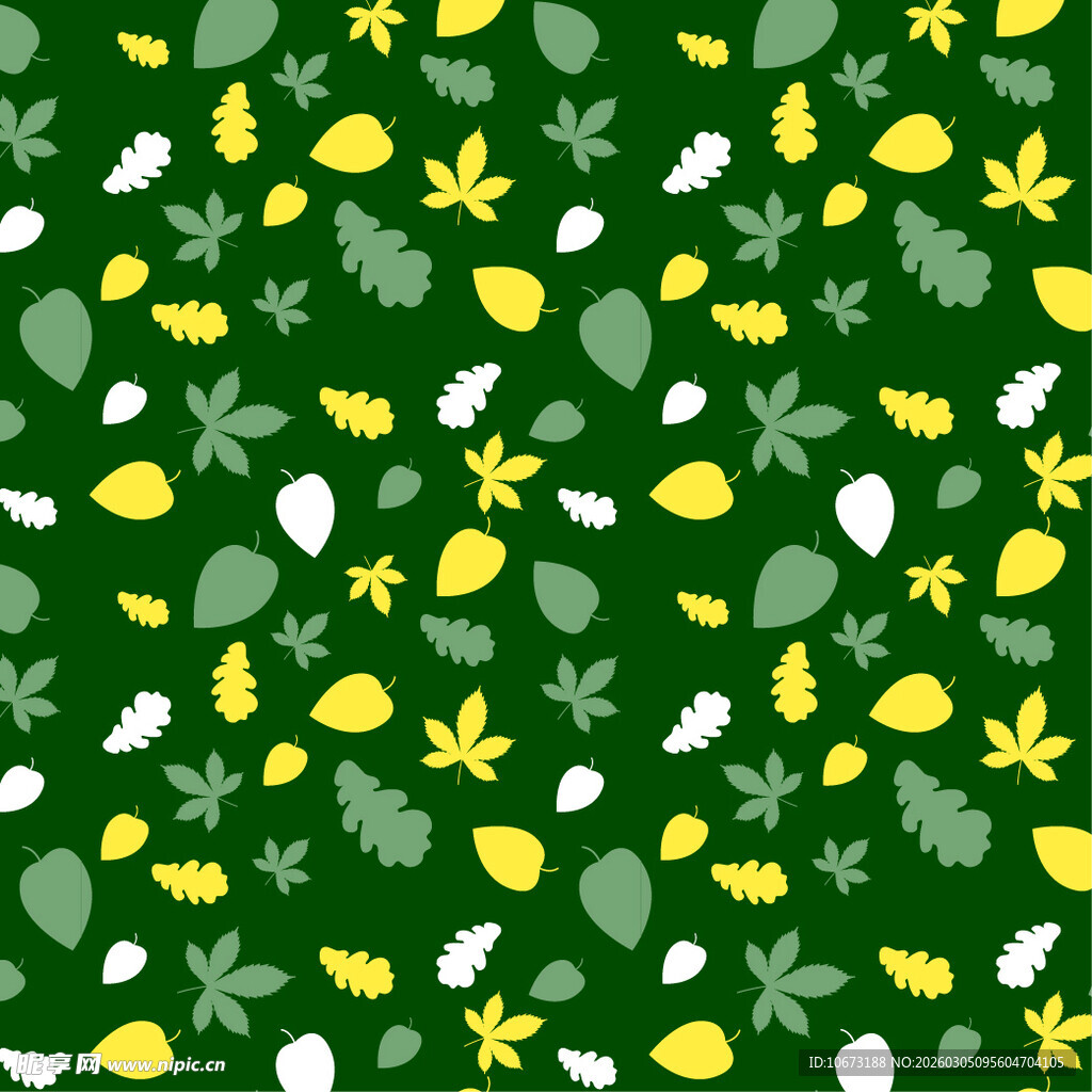 绿色花卉图案背景纹理